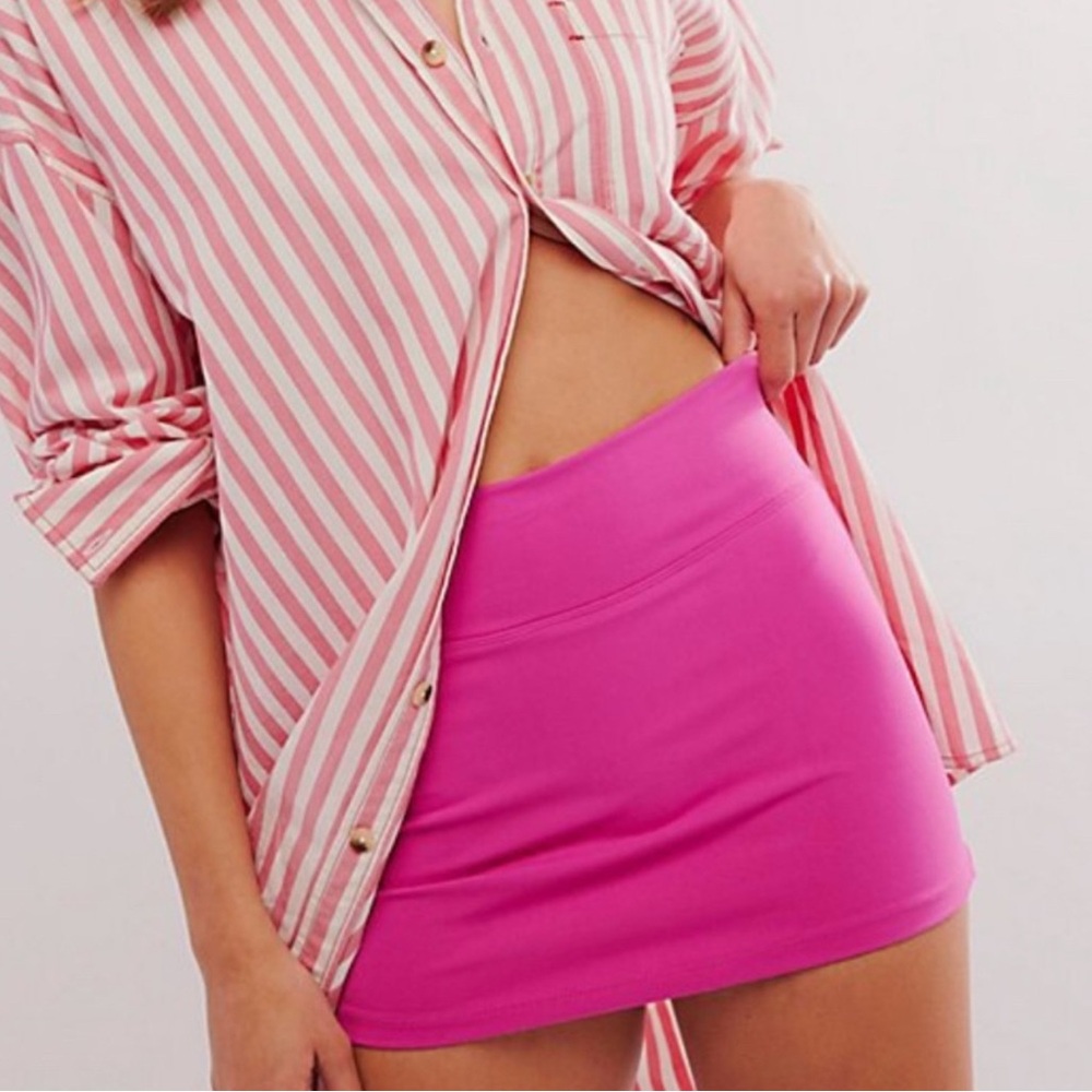 free people intimately pink skirt